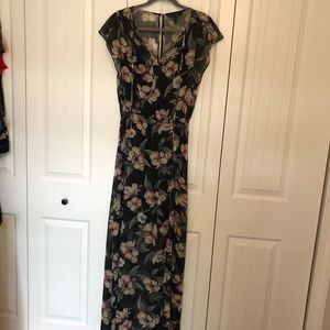 Maxi, lightweight, floral print WHBM dress.